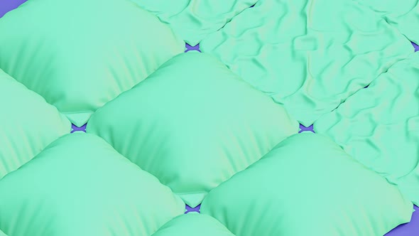 Abstract Background With Inflating Pillows