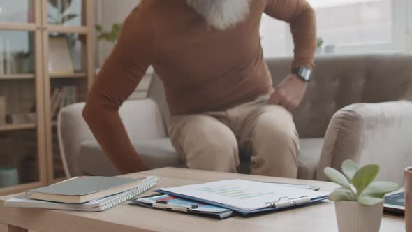 Senior Businessman Getting Rest after Workday alt