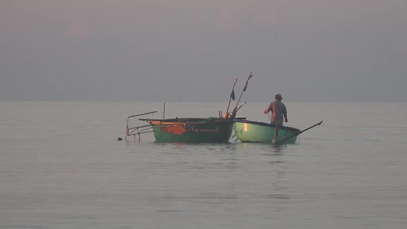 Fishermen and Early Morning In Vietnam 13
