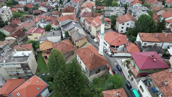 Drone View Ulomljenica Mosque alt