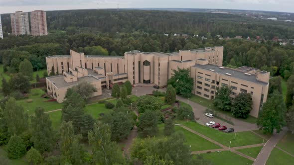 Brick Modern Hospitalsanatorium with a Very Beautiful Design in a Picturesque Location