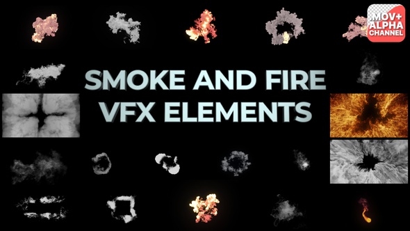 Explosions Smoke And Fire VFX Elements | Motion Graphics Pack