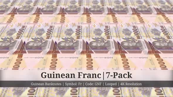 Guinean Franc | Guinea Currency - 7 Pack | 4K Resolution | Looped alt