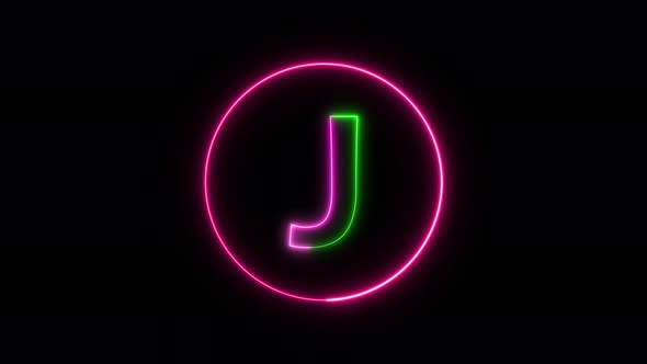 Glowing neon font. pink and green color glowing neon letter.  Vd 1310