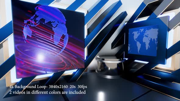 Virtual News Studio Set F6001 D alt