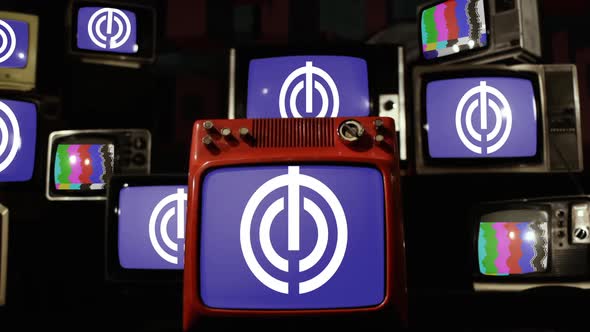 Flag Of Naha City, Japan, and Retro TVs. alt