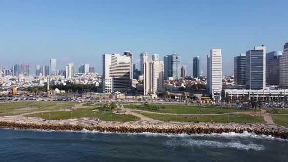 Tel Aviv - Israel Sky line from the sea