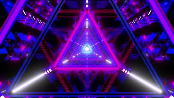 Triangular Sci Fi light tunnel alt