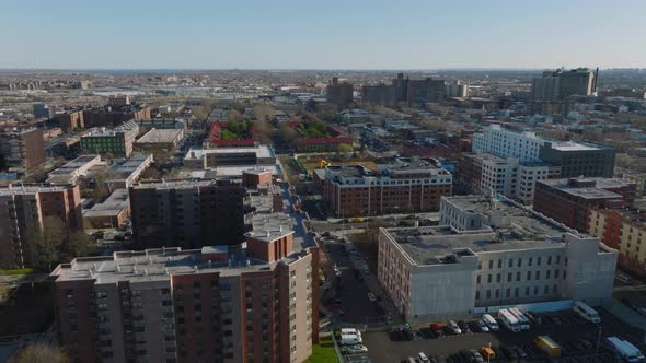 Forwards Fly Above Multistorey Buildings in Residential Neighbourhood alt