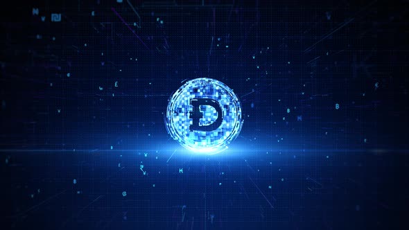 Dogecoin Cryptocurrency 01101 alt