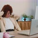 Business Woman Winner Working Browsing Typing on Laptop at Office Celebrate Lottery Win Good News - VideoHive Item for Sale