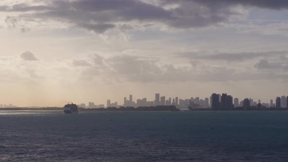 Cruise ship sailing. Shot on Black Magic Cinema Camera alt