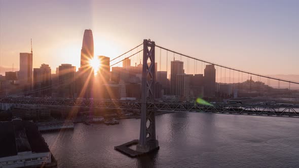 San Francisco At Sunset Aerial alt