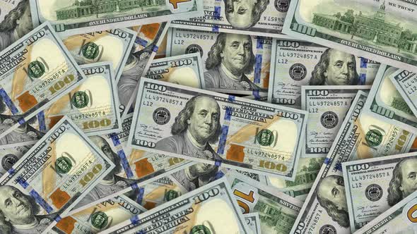 Macro many 100 American dollar bills. Cash money banknotes. Franklin's face texture. alt