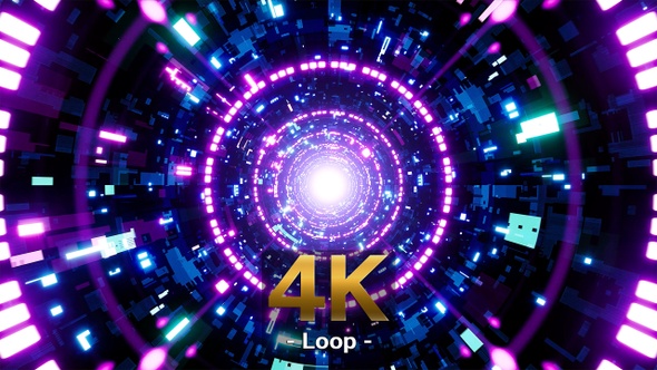 Shining Technology Pattern Neon Portal alt