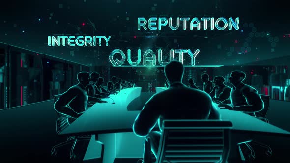 Credibility with Digital Technology Hitech Concept alt