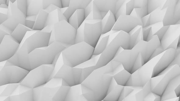 Lowpoly White Wall