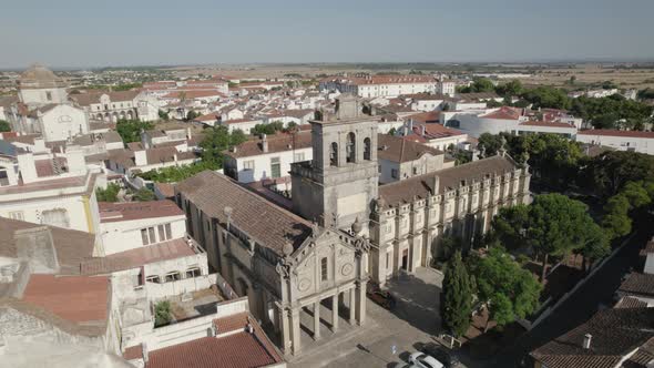 Aerial view Church and convent of Nossa Senhora da Graça, Évora