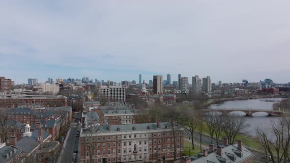 Aerial View of Residential Buildings on Charles River Waterfront alt