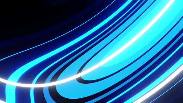 Blue Neon Lines Vj Loop HD alt