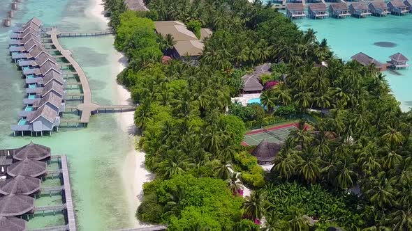 Sunny abstract of tourist beach voyage by blue water and sand background near resort alt