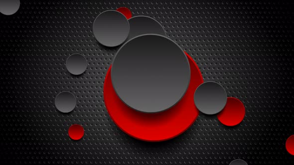 Red And Black Glossy Circles