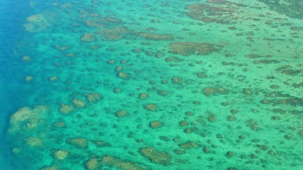 Aerial View of Tropical Lagoon of Ishigaki Island alt