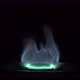 Gas Burner Stove Flames Isolated on Black Background - VideoHive Item for Sale
