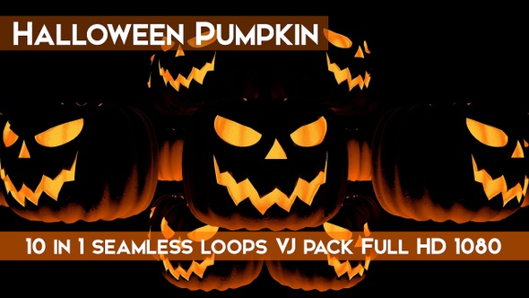 Halloween Pumpkin VJ Loops Pack