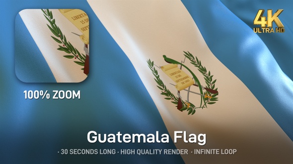 Guatemala Flag - 4K alt