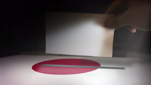 Digital Composite Hand Voting To National Flag OF Japan alt