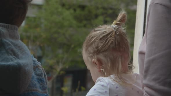 Their walk is just an opened window. Coronavirus quarantine alt