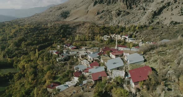 Diyarbakir Mountains And Village Aerial View 6 alt