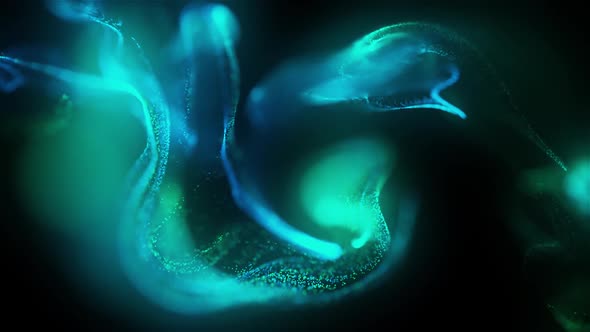 Blu And Green Slow Motion Background