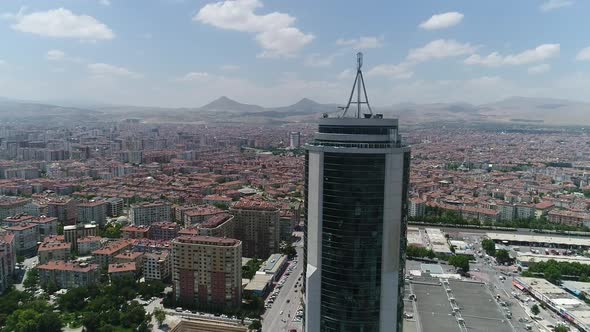 City And Skyscraper Aerial View