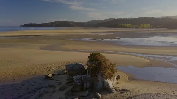 Beautiful beach aerial alt