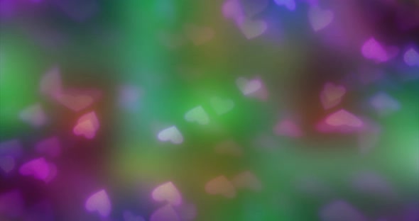 Abstract colorful heart animation. Multicolor liquid background. Beautiful gradient texture