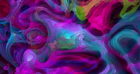 abstract boiling animation