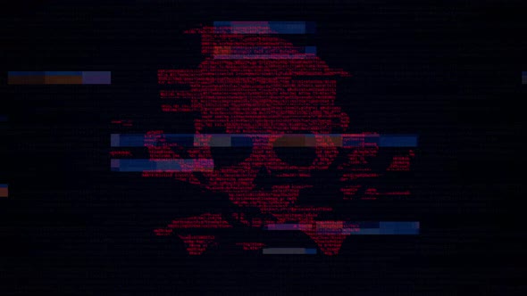 System Hacking detected device infected from virus on computer screen  alt