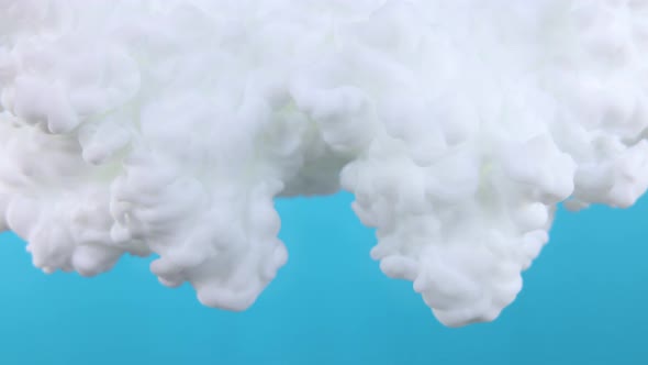 White Paint On A Blue Background alt