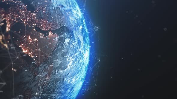 Cyber Technology Earth Globe 8