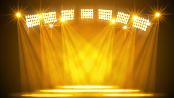 Yellow Stage Lights