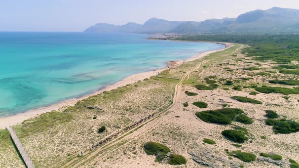 Transparent sea water near stony remote coast