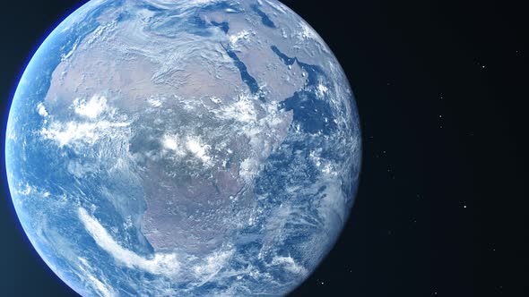 The Planet Earth Left Side View For Background Motion Graphic Or Text