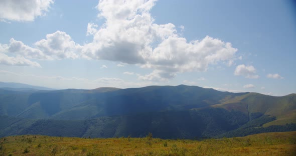 Mountainous Terrain. Carpathians. Nature