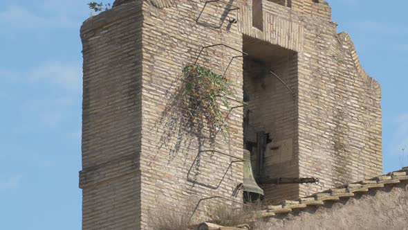 Tilt up view of a bell tower alt