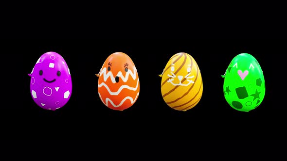 21 Easter Day Eggs Dancing 4K alt