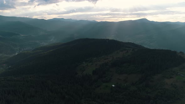 Ukrainian Carpathians the Aerial View alt