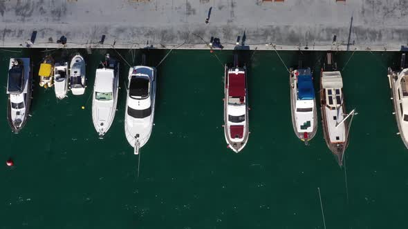 Istanbul Bebek Bosphorus Marine And Boats Aerial View 6 alt