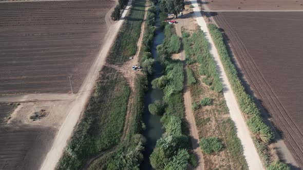 Jordan River Amazing Drone Shot At the Jordan river infinite River Israel drone shot